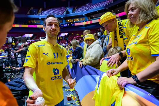 Robin Nilsberth of Sweden looks dejected