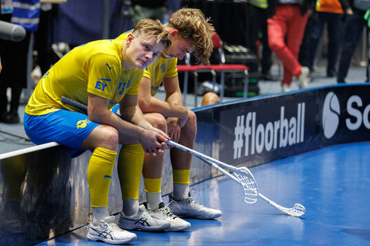 Hampus Ahren of Sweden looks dejected