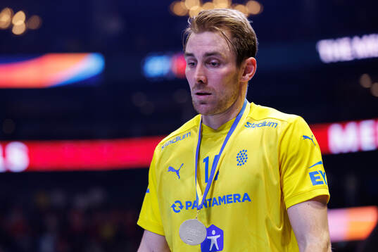 Tobias Gustafsson of Sweden looks dejected