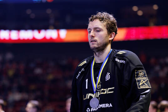 Goalkeeper Jon Hedlund of Sweden looks dejected