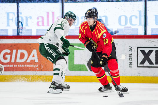 Färjestads Marcus Westfält och Brynäs Oskar Lindblom