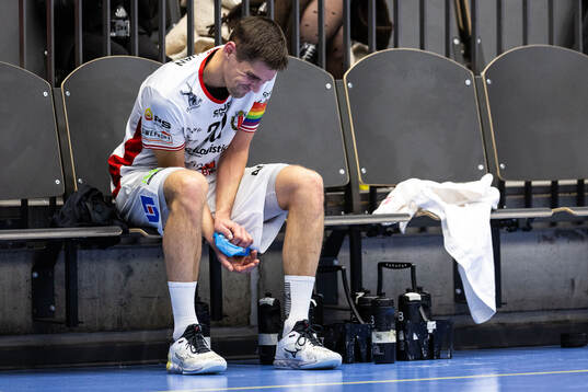 Drott Halmstads Daniel Hagström har ont
