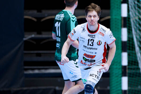 Drott Halmstads Jesper Sivertsson jublar