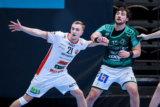 Drott Halmstads Fabian Björkman och Varbergs Axel Skoog