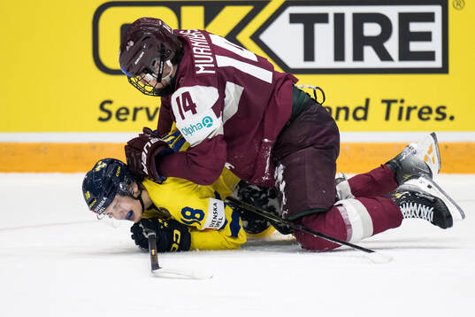 Victor Eklund of Sweden and Olivers Murnieks of Latvia