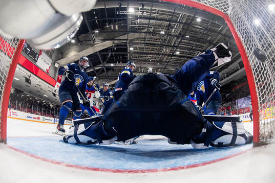 Dalibor Dvorsky of Slovakia (not pictured) scores 4-3