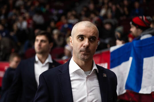 Head coach Ivan Fenes of Slovakia