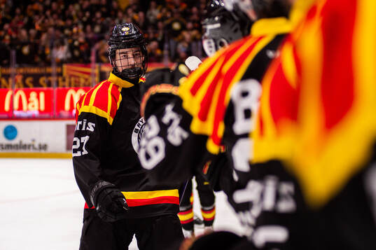 Brynäs Gustav Hillström jublar