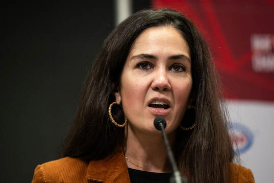 Noémi Villamarin Communications manager IIHF at a IIHF