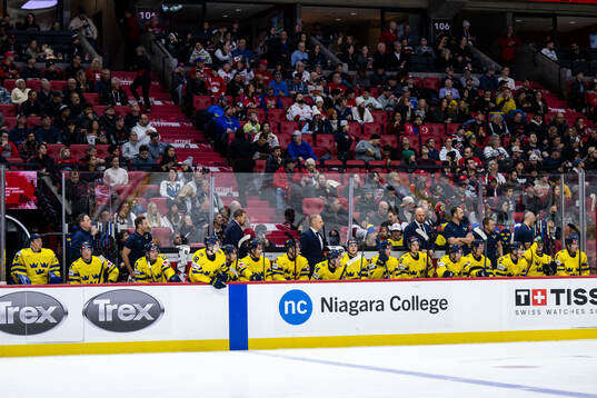 Players of Sweden looks dejected