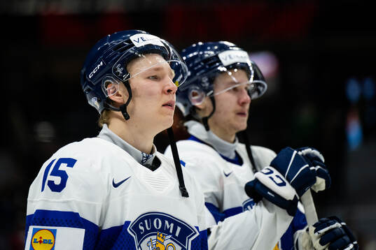 Toumas Uronen of Finland looks dejected