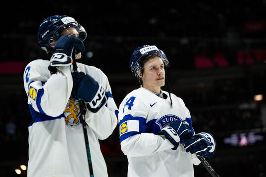 Jesse Nurmi of Finland looks dejected