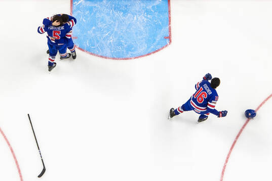 Drew Fortescue and Paul Fischer of USA celebrate