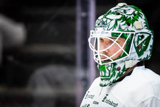 Färjestads målvakt Damian Clara