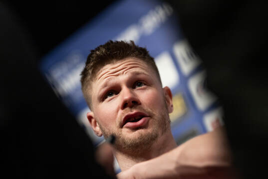Sebastian Barthold of Norway is interviewed