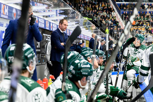 Färjestads tränare Thomas Mitell