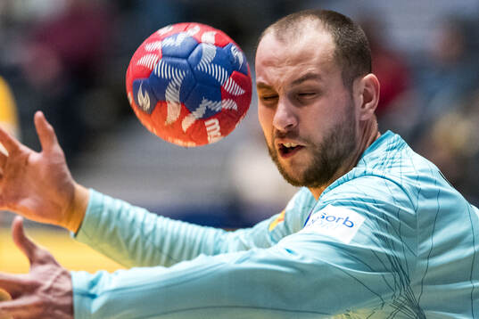 Goalkeeper Fabian Norsten of Sweden