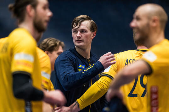 Jonathan Carlsbogård of Sweden celebrates
