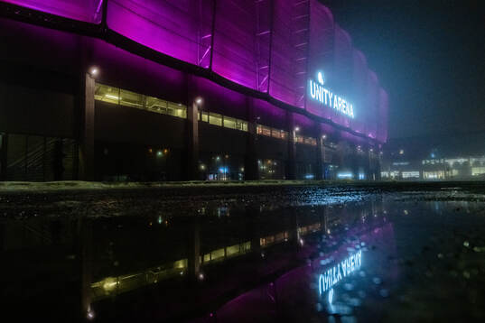 Exterior view of Unity Arena