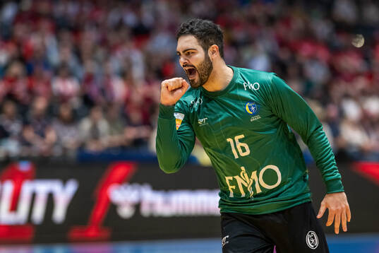 Goalkeeper Rangel da Rosa of Brazil celebrates