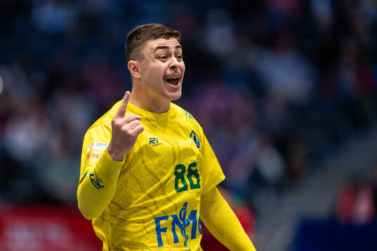 Guilherme Borges of Brazil celebrates