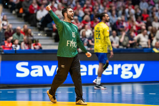 Goalkeeper Rangel da Rosa of Brazil celebrates
