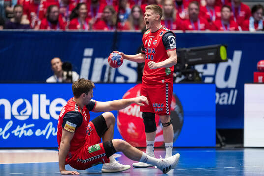Sebastian Barthold of Norway celebrates