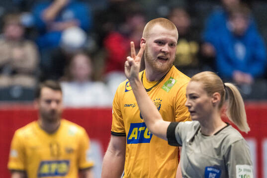 Felix Möller of Sweden reacts