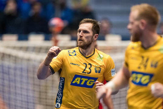 Albin Lagergren of Sweden celebrates