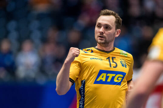 Hampus Wanne of Sweden celebrates