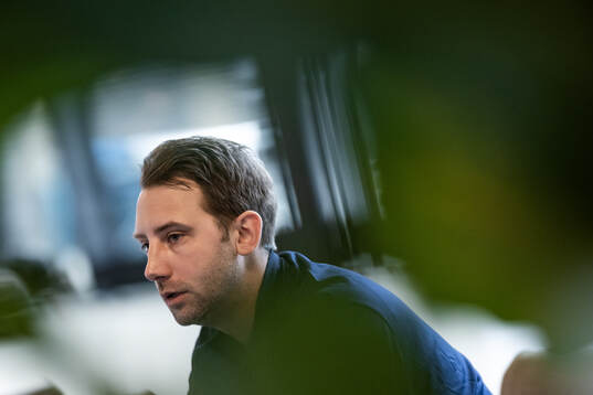 Assistant coach Patrik Fahlgren of the Swedish men's
