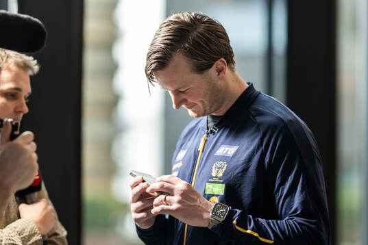 Jonathan Carlsbogård of the Swedish men's national