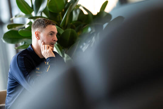 Goalkeeper Andreas Palicka of the Swedish men's national