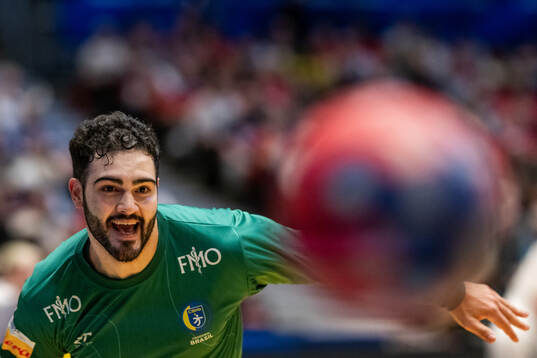 Goalkeeper Rangel da Rosa of Brazil celebrates