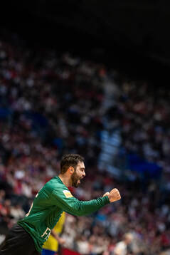 Goalkeeper Rangel da Rosa of Brazil celebrates