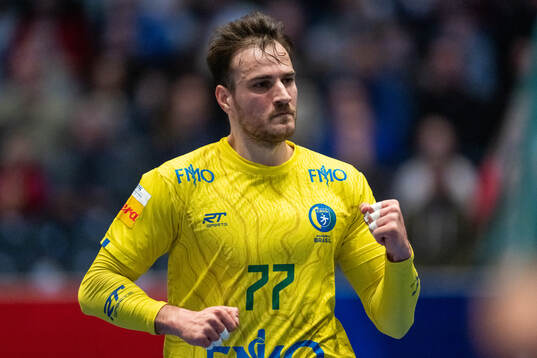 Rudolph Hackbarth of Brazil celebrates