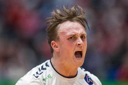 Tobias Schølberg Grøndal of Norway celebrates