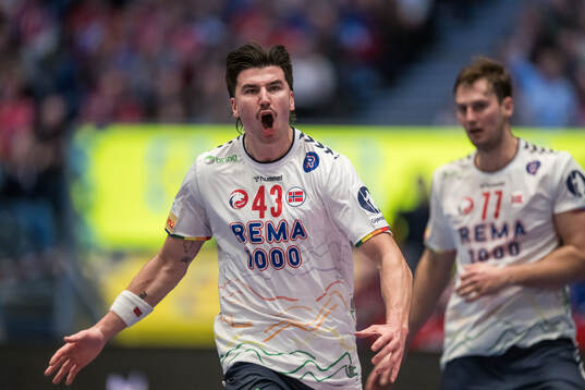 Simen Ulstad Lyse of Norway celebrates