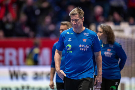 Head coach Jonas Wille of Norway looks dejected