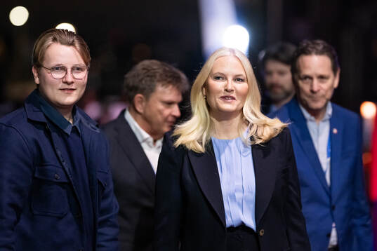 Prince Sverre Magnus and Crown Princess Mette-Marit of