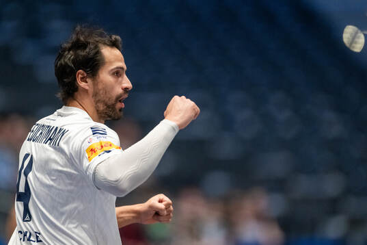 Erwin Feuchtmann of Chile celebrates