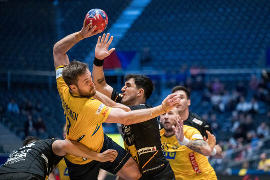 Albin Lagergren of Sweden and Miguel Sanchez Migallon