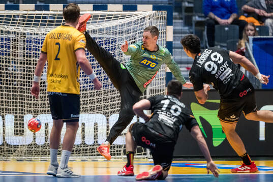 goalkeeper Andreas Palicka of Sweden