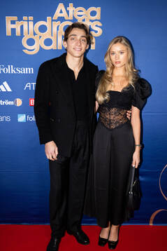 Armand Duplantis och Desiré Inglander på röda mattan