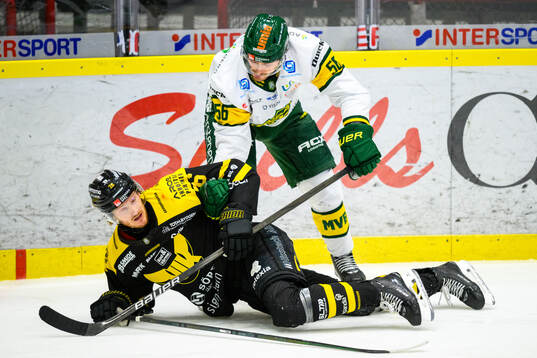 Västerås Oskar Kvist och Björklövens Fredrik Forsberg
