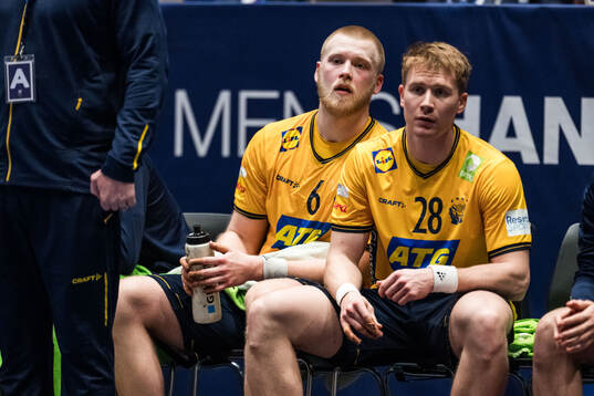 Felix Möller and Jonathan Edvardsson of Sweden