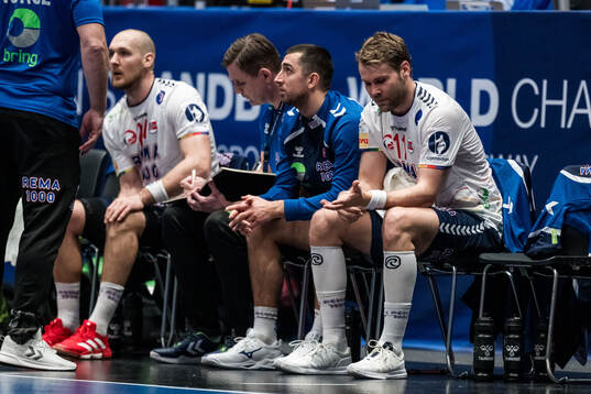 Petter Øverby of Norway looks dejected