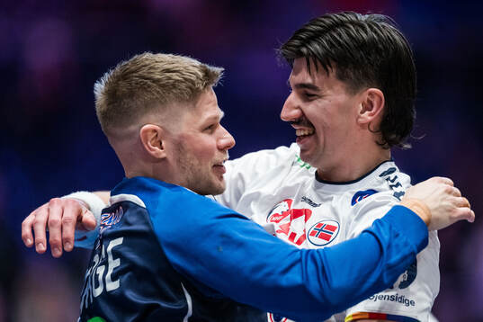 Simen Ulstad Lyse of Norway celebrates