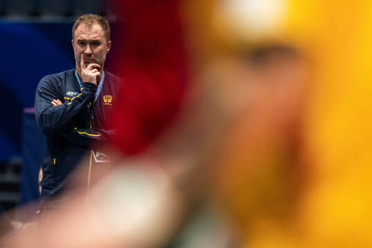 Head coach Michael Apelgren of Sweden