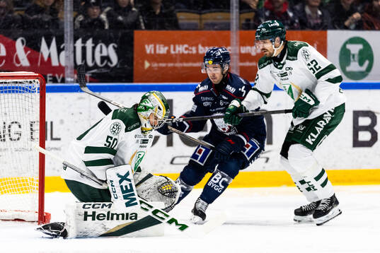 Färjestads målvakt Damian Clara
